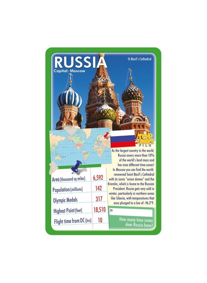 Top Trumps Card Game Countries of The World - Family Games for Kids and Adults - Learning Games - Kids Card Games for 2 Players and More - Kid War Games - Card Wars - for 6 Plus Kids - Image 3
